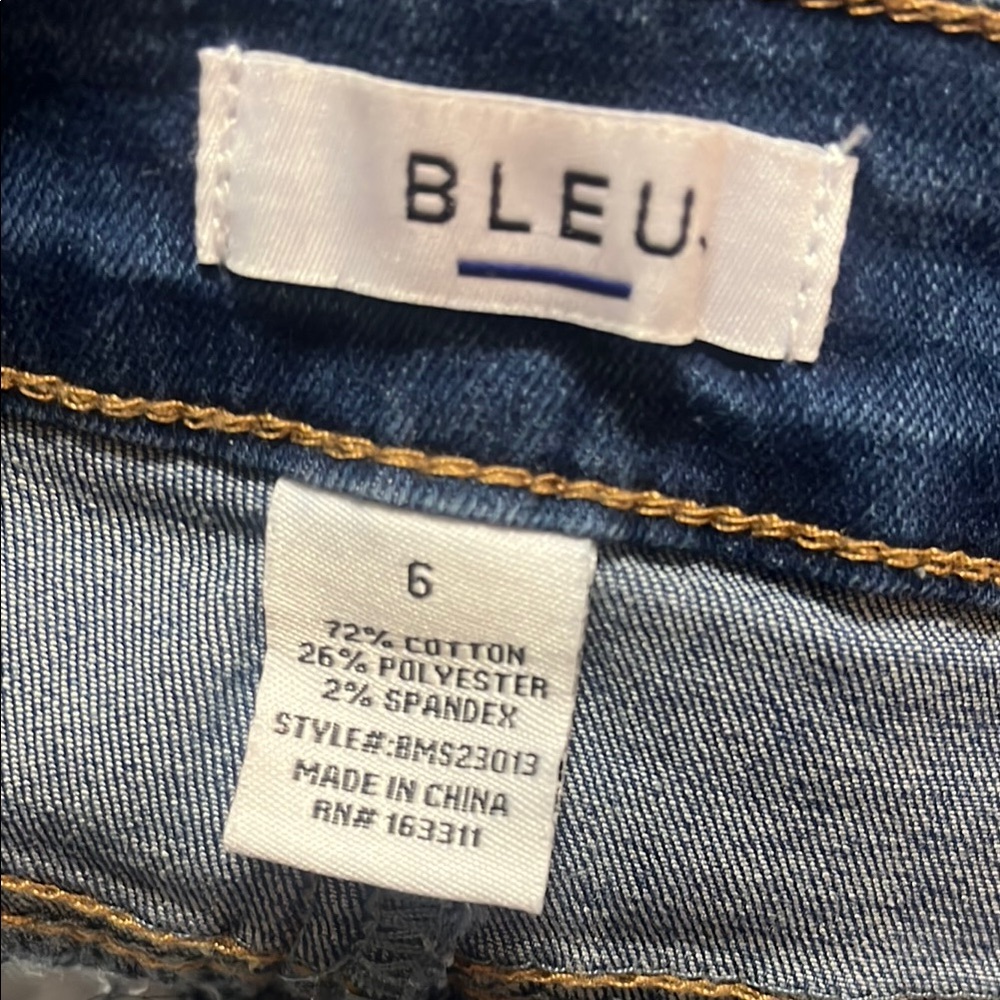 Bleu Blue denim Jean Knee-Length Skirt for Casual Wear Size 6 - Picture 7 of 14